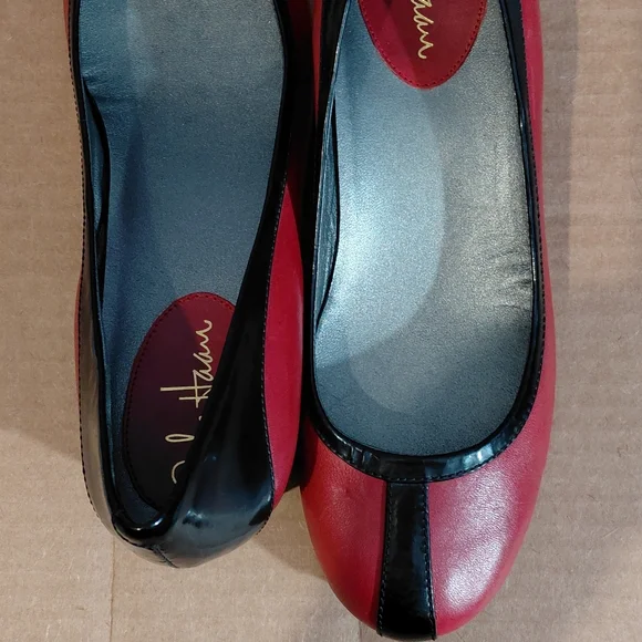 Cole Haan Women's Red and Black Flats - Picture 2 of 10
